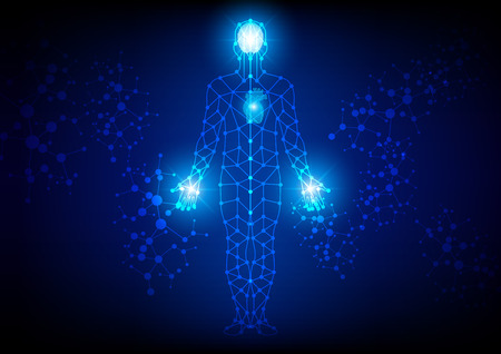 abstract body  technology backgroundのイラスト素材