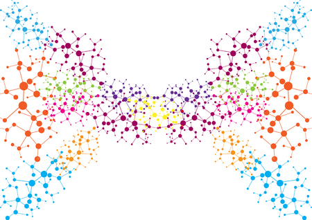 Abstract vector mesh color technology background. illustration vector designのイラスト素材