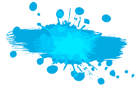 vector splatter blue color background design. illustration vector designのイラスト素材