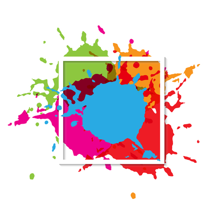 abstract splatter art paint texture background design. illustration vector design backgroundのイラスト素材
