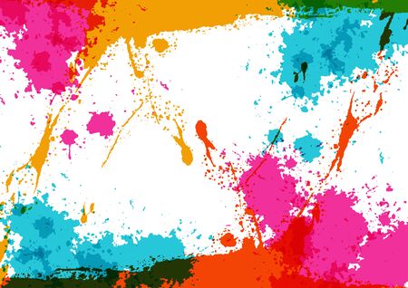 abstract vector splatter color design background concept ,illustration vector designのイラスト素材