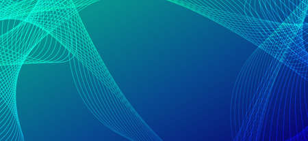 Abstract vector blue wavy with blurred light curved lines background. illustration vector design backgroundのイラスト素材