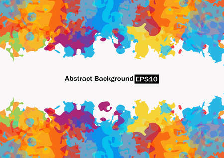 Abstract vector splatter multicolor background design. illustration vector design background.のイラスト素材