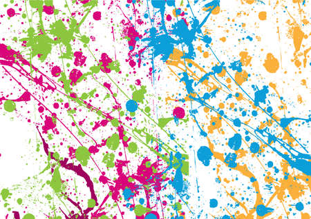 Abstract vector splatter color background design. Paint splashes background. illustration vector design.のイラスト素材
