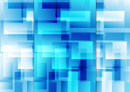 Abstract vector geometric modern blue gradient color background designのイラスト素材