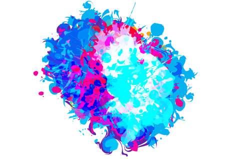Abstract vector splatter color modern design background. splash color. illustration vector design.のイラスト素材