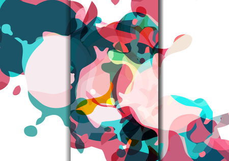abstract vector splash and shape gradient color background. illustration vector design backgroundのイラスト素材
