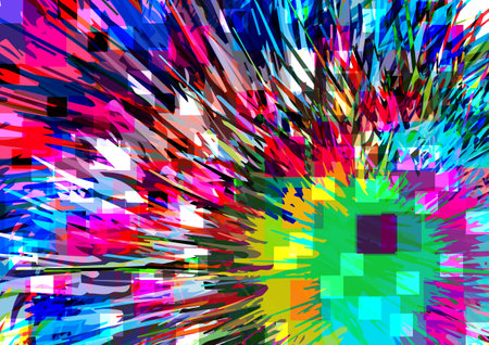 Abstract pattern splatter colorful geometric isometric background. vector illustration design backgroundのイラスト素材