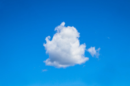 White cloud on blue sky