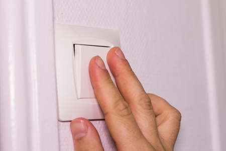 Fingers push electrical switch
