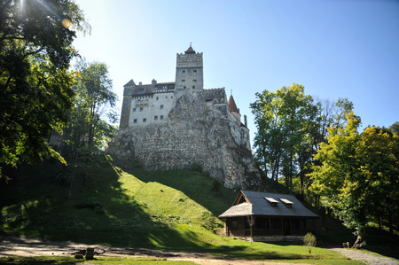 Bran, Romania - September 30th, 2016: Image of the Bran Castle from Transylvania, in Bran, Romania.のeditorial素材