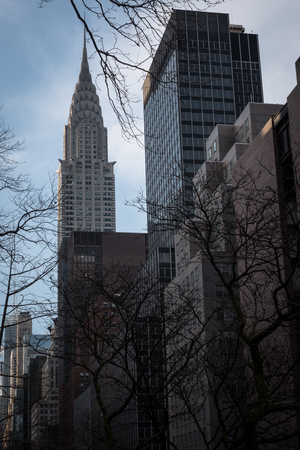 New York, USA - March 1st, 2017: The Chrysler Building in the Spring, in New York, USA.のeditorial素材