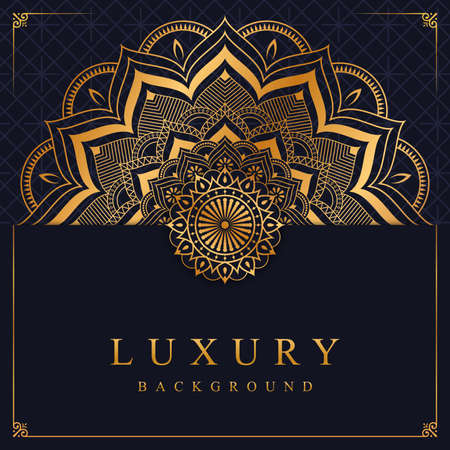 Luxury mandala backgroundのイラスト素材