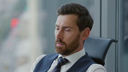 Portrait of focused bearded businessman looking on smartphone screen reading unsatisfactory news....