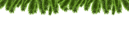 Christmas tree banner decoration vectorのイラスト素材