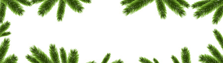 Christmas tree banner decoration vectorのイラスト素材