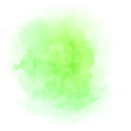 Green watercolor splashのイラスト素材