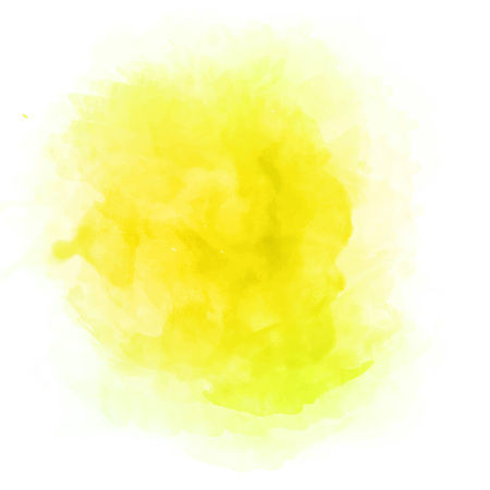 Beautiful yellow watercolor splashのイラスト素材
