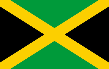 Jamaica flag vectorのイラスト素材