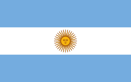 Argentina flagのイラスト素材