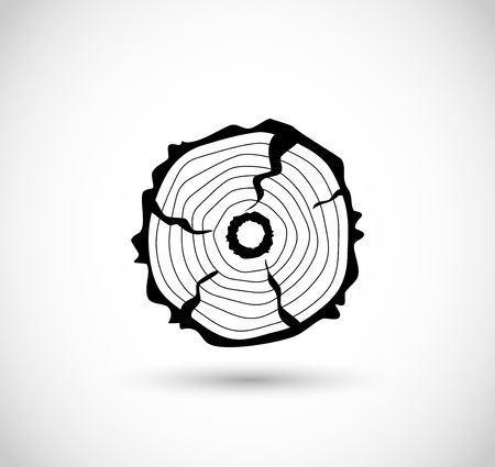 Log icon, vector sawmillのイラスト素材