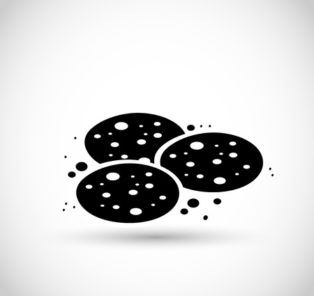 Cookies icon vectorのイラスト素材