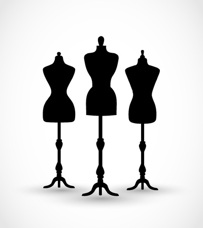 Mannequin set vectorのイラスト素材