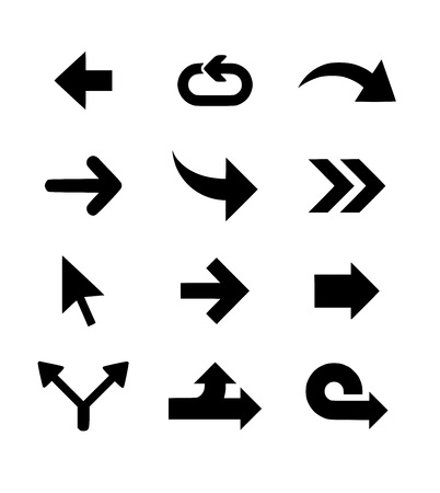Arrow vector setの写真素材