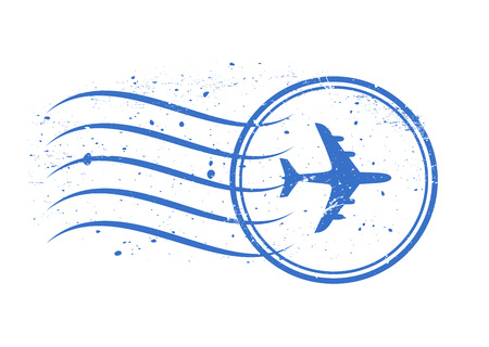 Air mail rubber stamp vectorの写真素材