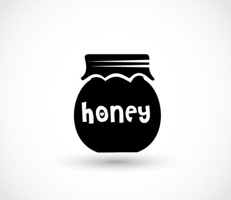 Honey jar icon vectorのイラスト素材