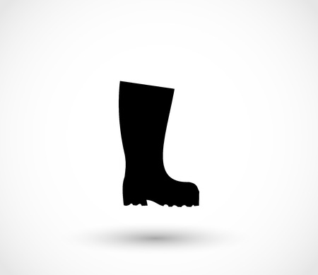 Black wellington icon vectorのイラスト素材