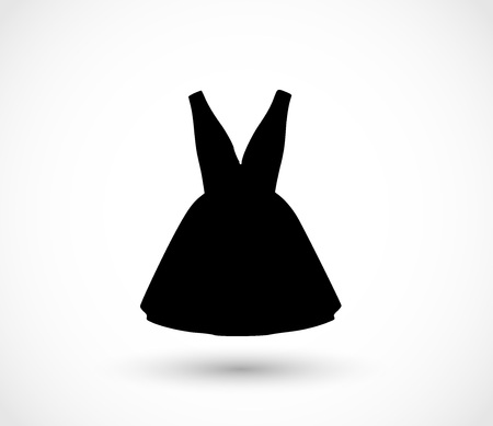 Black dress icon vector illustrationのイラスト素材