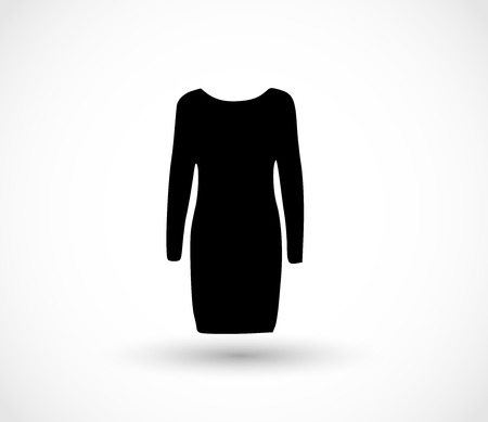 Black dress icon vectorのイラスト素材