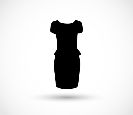Black dress icon vectorのイラスト素材