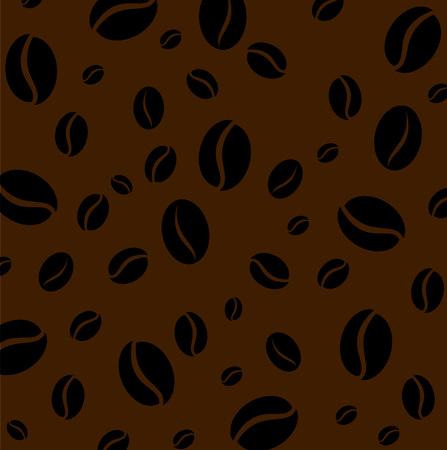 Coffee bean pattern vectorのイラスト素材
