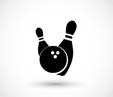 Bowling icon vectorのイラスト素材