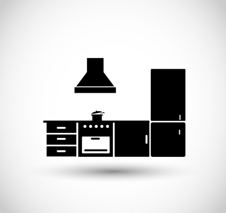 Kitchen vector iconのイラスト素材