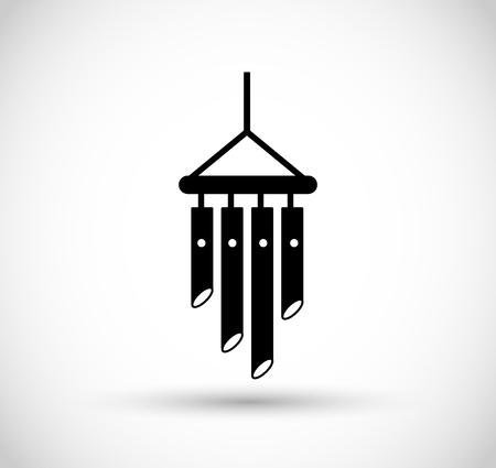 Wind chimes icon vectorのイラスト素材
