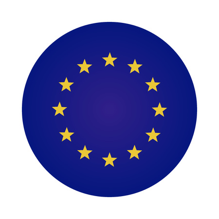 European Union round sign vectorのイラスト素材