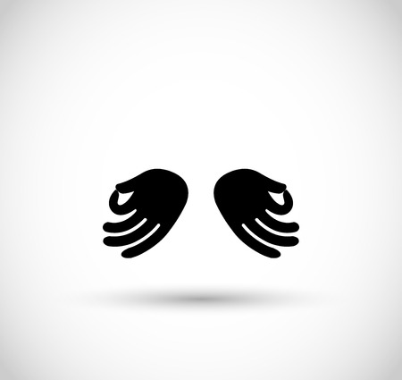 Meditation hands icon vectorのイラスト素材