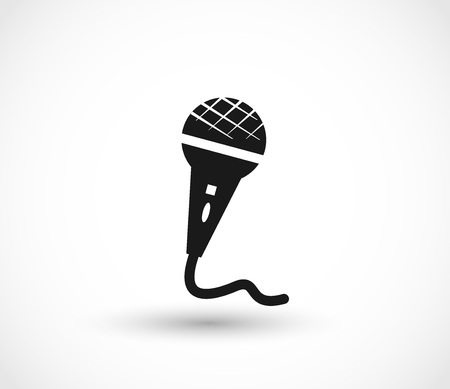 Microphone icon vectorのイラスト素材