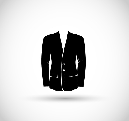 Suit icon vector illustration on white background.のイラスト素材
