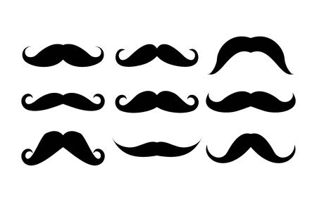 Mustache icon set vector.のイラスト素材