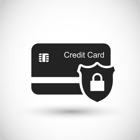 Safe credit card payment icon vectorのイラスト素材