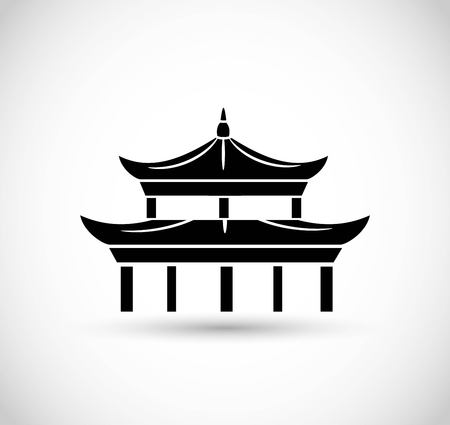 Pagoda icon vectorのイラスト素材