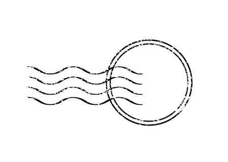 Vector blank rubber stamp