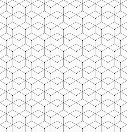Hexagonal trendy hipster geometric vector patternのイラスト素材
