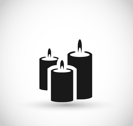 Candles vector iconのイラスト素材