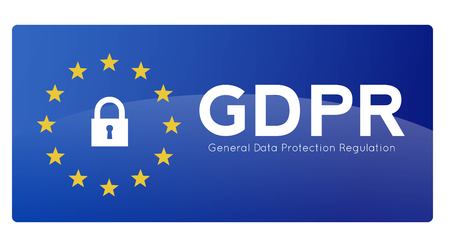 GDPR - General Data Protection Regulation vector illustration symbol