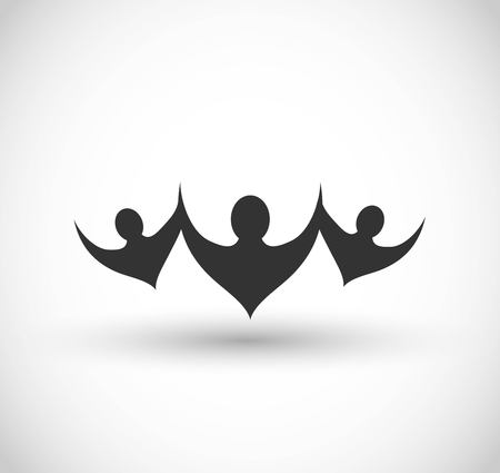Group of sport fans vector iconのイラスト素材